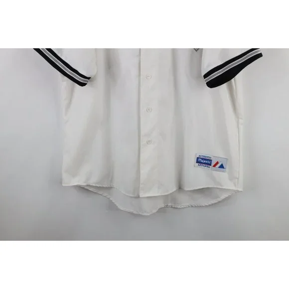 Vintage 90s Majestic Mens 2XL XXL Chicago White Sox Baseball Jersey White USA - Picture 3 of 9